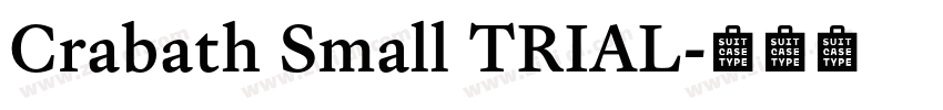 Crabath Small TRIAL字体转换